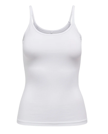  ONLY LOVE STRAP SINGLET HVID - 15126430